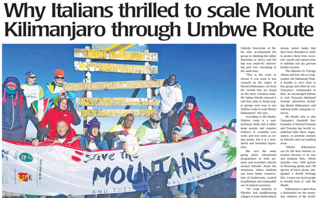 Il CAI di Ponte sul Kilimanjaro